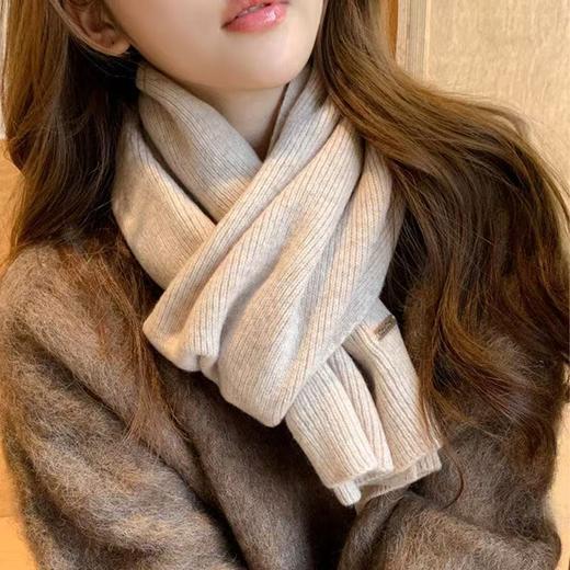 韩版针织百搭围巾女冬季情侣网红ins秋冬保暖围脖新款克莱因蓝女 商品图1