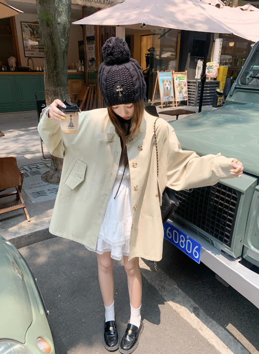 <曾小咸推荐>现货秒杀！微信超特价！休闲简约百搭风衣外套 日常279.99 立减110 秒杀169.99！ 商品图8