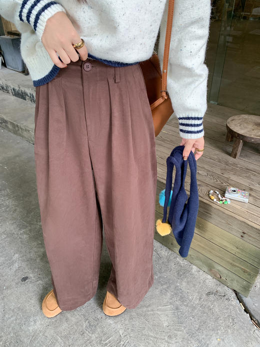 【189元任选2件】现货！米白色带蓝色披肩毛衣 商品图8