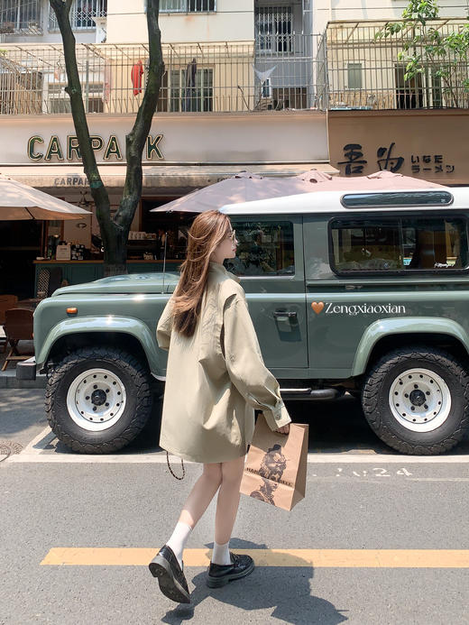 <曾小咸推荐>现货秒杀！微信超特价！休闲简约百搭风衣外套 日常279.99 立减110 秒杀169.99！ 商品图10