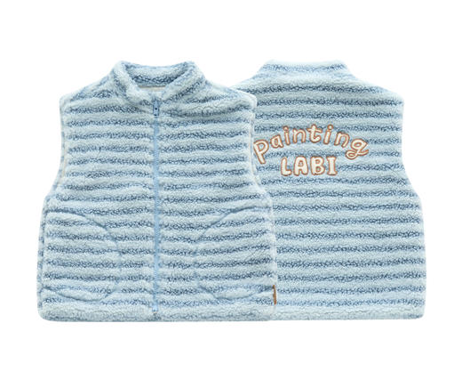 拉比i5童衣类-4自然毛绒马夹LYDC102303 商品图1