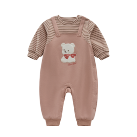 拉比i5童衣类-4拉比假两件连体衣LYDC103602