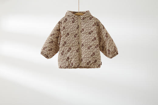 拉比i5童衣类-4拉比印花连帽外套LYDC102014 商品图0