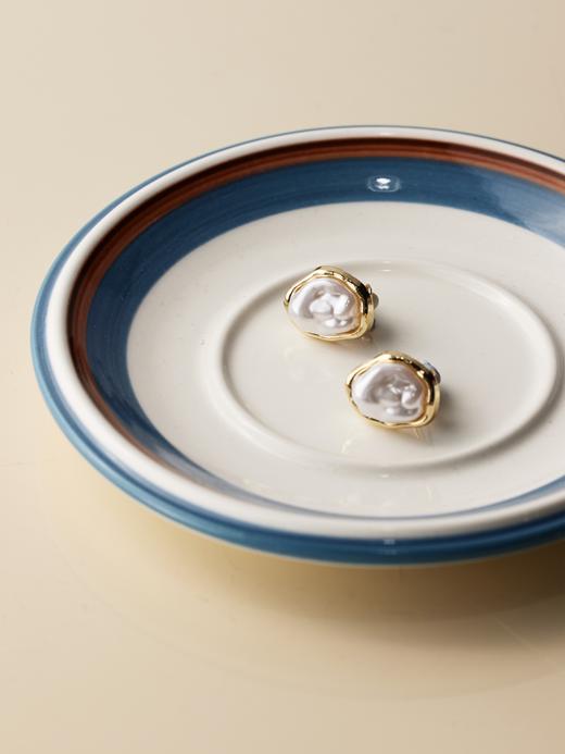 鹿鹿推荐·复古轻奢高级巴洛克矩形耳夹/耳钉 商品图1