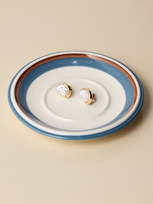 鹿鹿推荐·复古轻奢高级巴洛克矩形耳夹/耳钉 商品图0