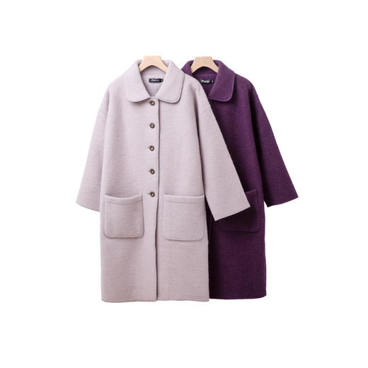 强缩绒纯羊毛大衣 商品图1