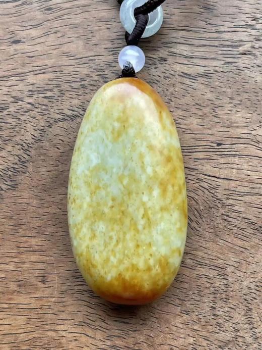 金沁白玉原石雕不动明王吊坠，顺丰包邮 商品图11