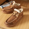 真皮真毛情侣款系带雪地靴 商品缩略图1