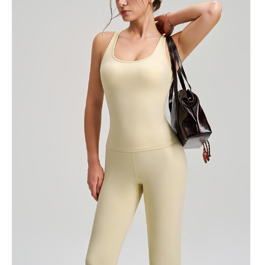 跃牌【安琪拉系列】健身运动固定胸垫女士瑜伽交叉肩带运动内衣美背背心A2-030 商品图3