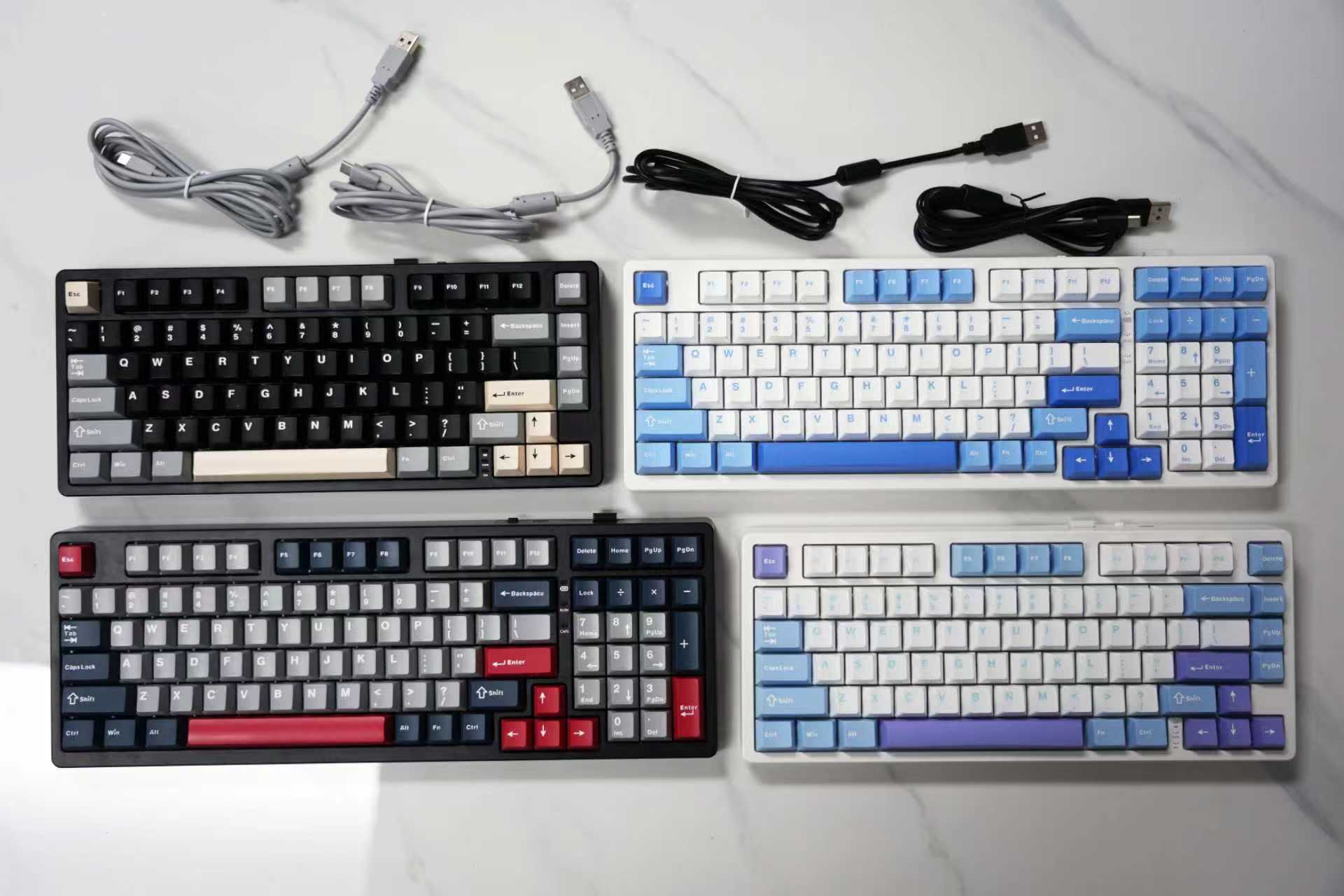 三模多拼色键盘