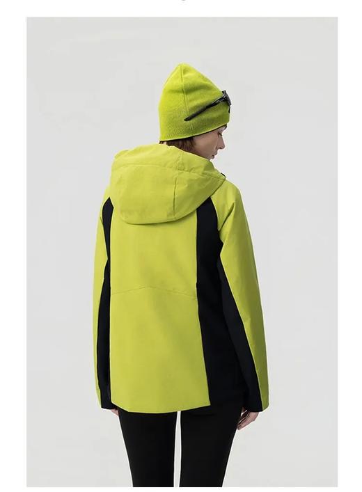 D110615新款女士鹅绒修身冲锋衣工装连帽羽绒服 商品图8