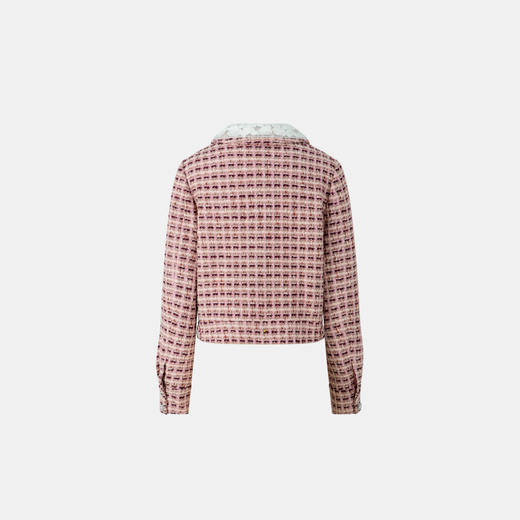 Herlian2025冬季新品手钩花边领小香风外套 商品图1