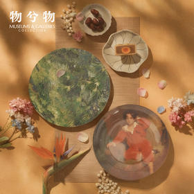 英国国家美术馆 梵高长草与蝴蝶 托马斯·劳伦斯爵士红衣男孩 瓷盘摆件