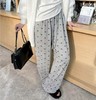 糯米绒蝴蝶结阔腿裤女秋季新款裤子垂感长裤慵懒风高腰宽松山本裤 商品缩略图9