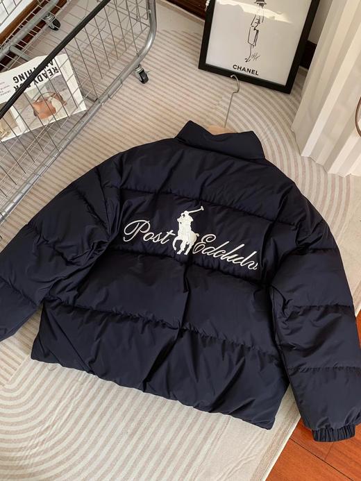 D110626精典连帽拉链可拆卸小马刺绣羽绒服男女同款 商品图14