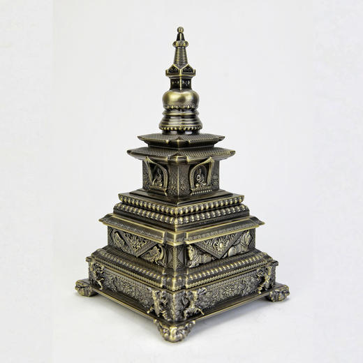 亿缘仟品宝箧印塔纯铜摆件 商品图2