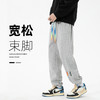 【加绒保暖】罗蒙秋冬款男士休闲裤束脚版型腰部个性彩色系绳时尚潮男潮搭运动长裤 商品缩略图3