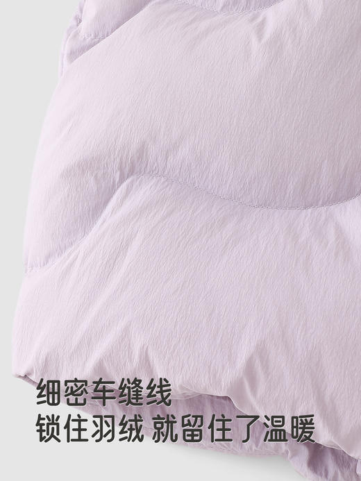 英氏超韧绒儿童羽绒服中长连帽冬季保暖新款女童外套YRWYJ4R089A 商品图3