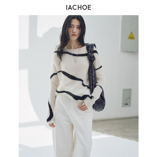 棉仓3621505019-斑马纹毛衣 商品图0