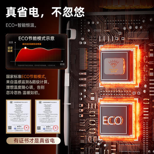 钻石牌取暖器石墨烯暖风机 商品图7
