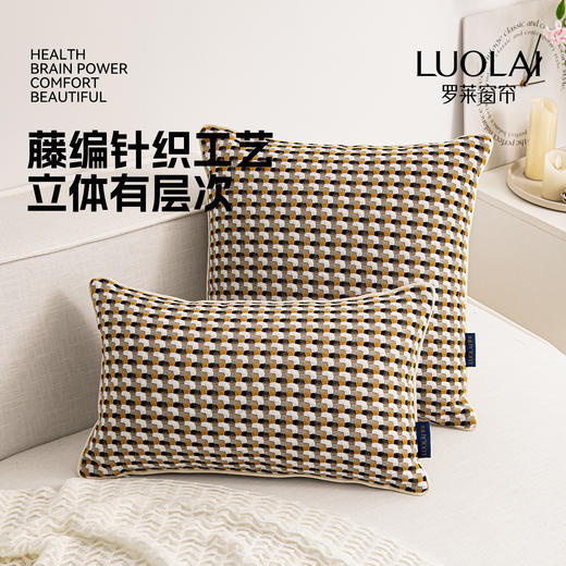 罗莱软装 画廊格抱枕 商品图2
