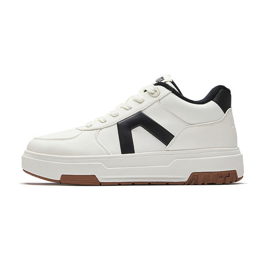 安踏男鞋A道板鞋2025冬季加薄绒二棉鞋保暖高帮休闲运动鞋112548976 商品图0