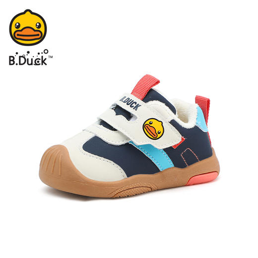 B.Duck小黄鸭童鞋冬季加绒保暖儿童运动鞋17-24码 B5586730 商品图5