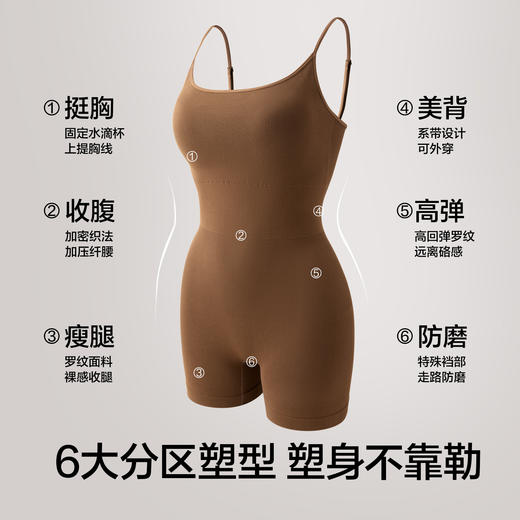 【新品上新】有棵树收腹提臀塑身无尺码高弹女士连体衣-S2004 商品图1