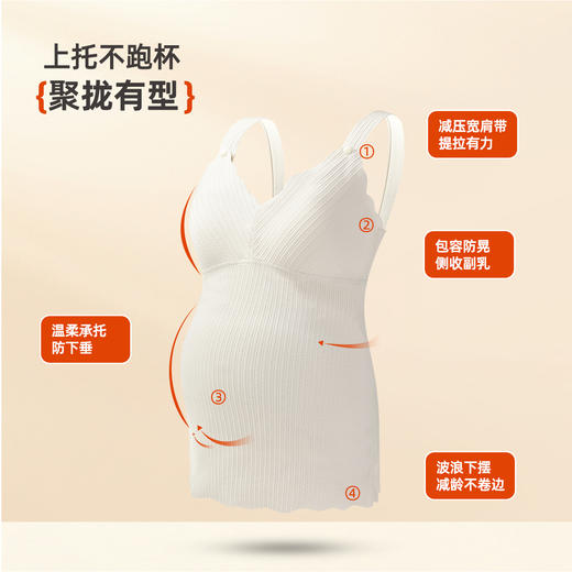 雅黛俪女士孕妇哺乳期兔穿文胸便携式开扣哺乳内衣胸罩 商品图5