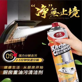 【厨房清洁】杜尔德澳 厨房油污清洁剂家用泡沫型  500ml/瓶