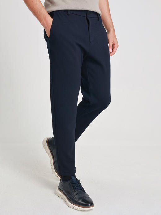 callisto藏青直筒羊毛莫代尔休闲裤 商品图2