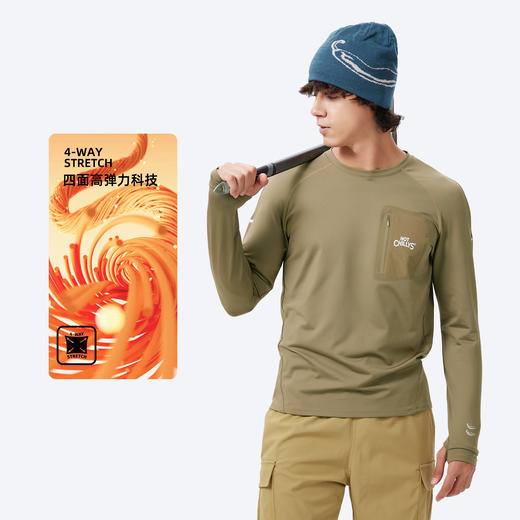 男装圆领长袖上衣（磨毛）2593 商品图2