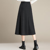 「自」全新升级【铂金会员137/天猫179/差价42】(95300)洛诗琳垂百褶通勤半身裙2025秋冬新款中长款高腰显瘦A字裙女 商品缩略图3