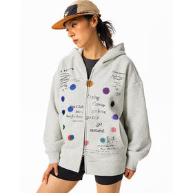 CryingCenter冥想时刻inner peace 加绒连帽卫衣外套男女哭喊中心