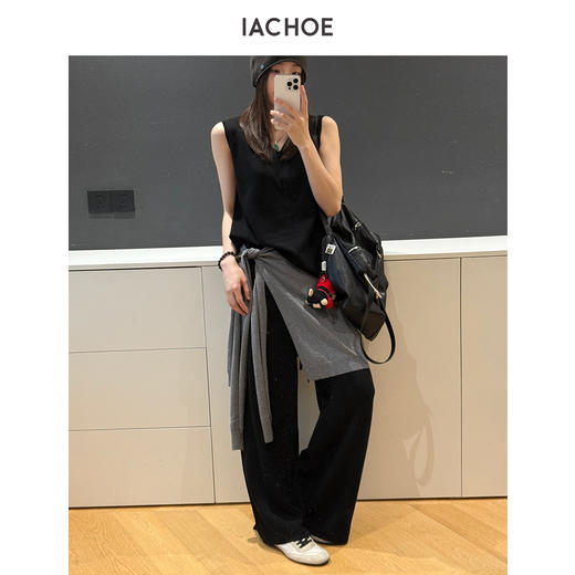 棉仓3661503001-针织马甲v领 商品图3