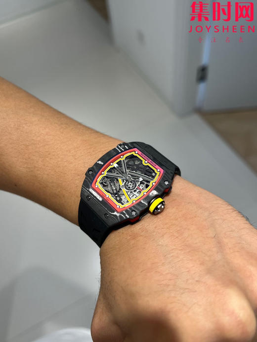 【贵重物品】只适合高端玩家 理查德米勒RM67-02 V3版 震撼登场！男士腕表 黑德国配色 一体机 摆轮会动 商品图6