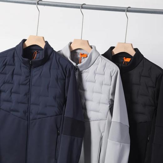 D110607羽绒拼接压胶轻薄保暖男士秋冬薄款羽绒服外套 商品图3
