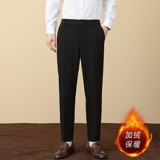 毛呢西裤！男加绒加厚休闲商务直筒裤！2025男士职业裤子冬季长裤毛料西装裤！ 商品图6