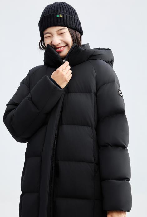 老米优品🎈【品牌授权】亲子款！❄下雪天的幸福感《长款厚款连帽羽绒服》森林棠 ,硬核御寒！ 90白鸭绒防寒保暖羽绒服 商品图1