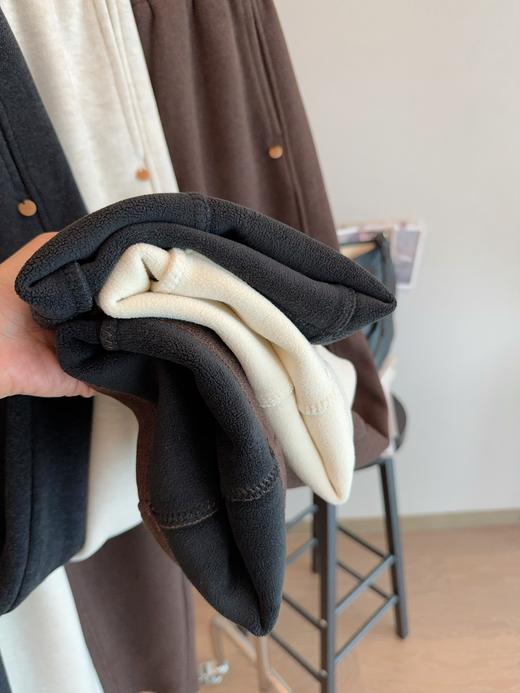 2408 女款加厚奥粒绒羊毛呢料阔腿弯刀裤 WK838 商品图3