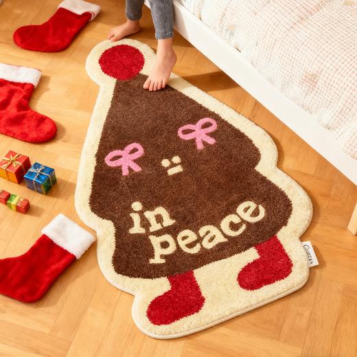 【限时秒杀】【圣诞专场】【加厚仿羊绒材质 超舒适~】圣诞节系列装饰加厚地毯地垫 卧室客厅床边毯耐脏防蹭 圣诞树/饼干屋等多款造型可选 商品图2