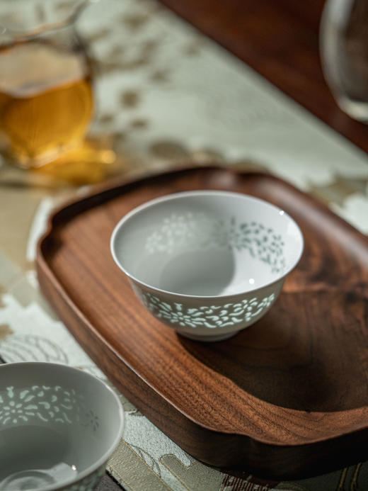 富玉 |  富玉陶瓷景德镇玲珑茶杯平安喜乐玲珑茶杯 商品图4