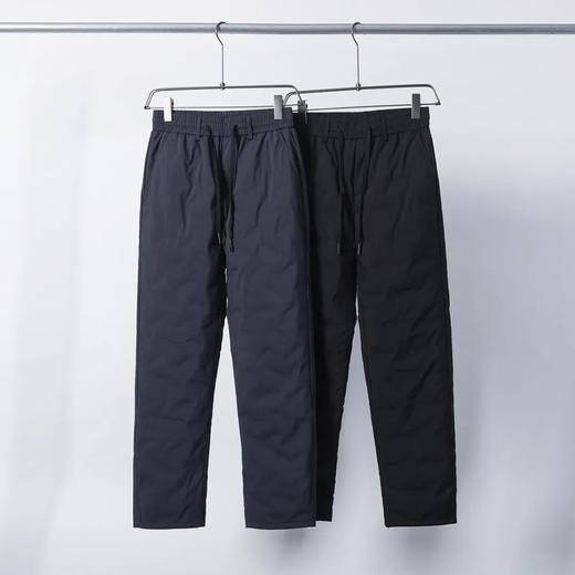 D110609冬季防风保暖防泼水压胶厚款男士90白鸭绒休闲羽绒裤 商品图4