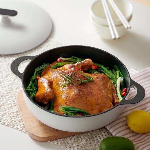 🥳【德世朗极光系列】 ✅铸铁一体成型 ✅进口珐琅，🌵颜值质感双在线 ✅大容量 + 一锅多用 ✅多用锅、深炖锅❣️、煎锅，满足一家需求  商品图2