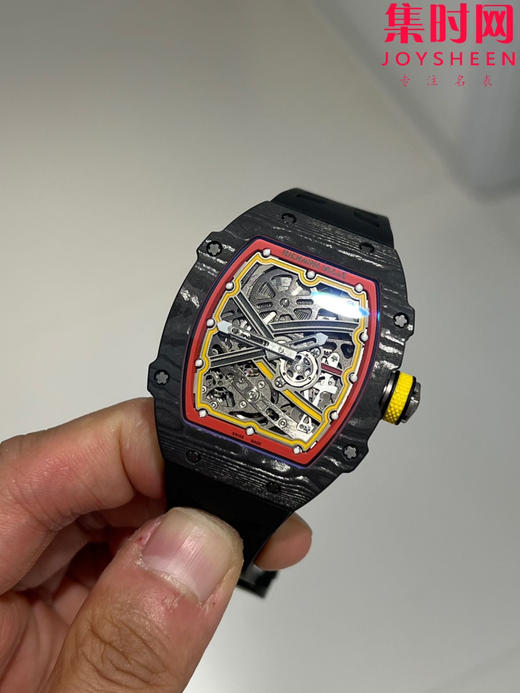 【贵重物品】只适合高端玩家 理查德米勒RM67-02 V3版 震撼登场！男士腕表 黑德国配色 一体机 摆轮会动 商品图1