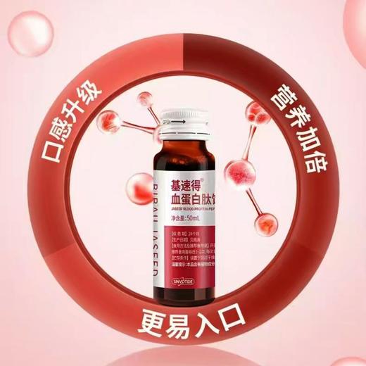 【私域产品】佰倍优基速得血蛋白肽饮品中老年营养品基速得口服液50ml*2瓶 商品图3