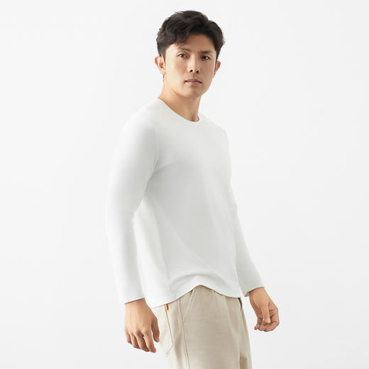 【液氨棉莫长袖T恤系列】男液氨德芙棉莫长袖T恤 高级感 顺滑抗皱 商品图3
