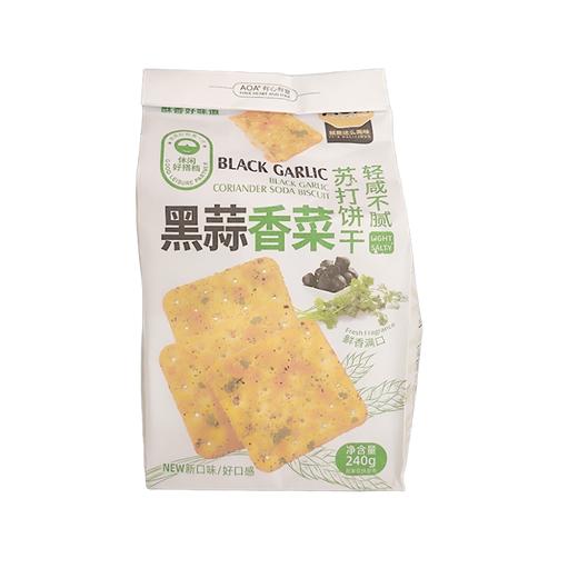 AOA黑蒜香菜苏打饼干240g 商品图0