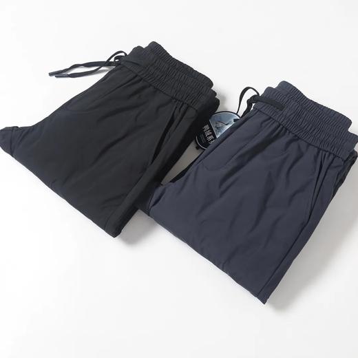 D110602秋冬白鸭绒压胶防风保暖男士松紧腰防水羽绒裤长裤 商品图6