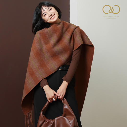 板牙专属！C&C 明星款双面羊毛系列围巾25CCW001 商品图6